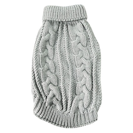 4DOG DELUXE Haina pentru Caine, Warm Sweater Gri, 35 cm