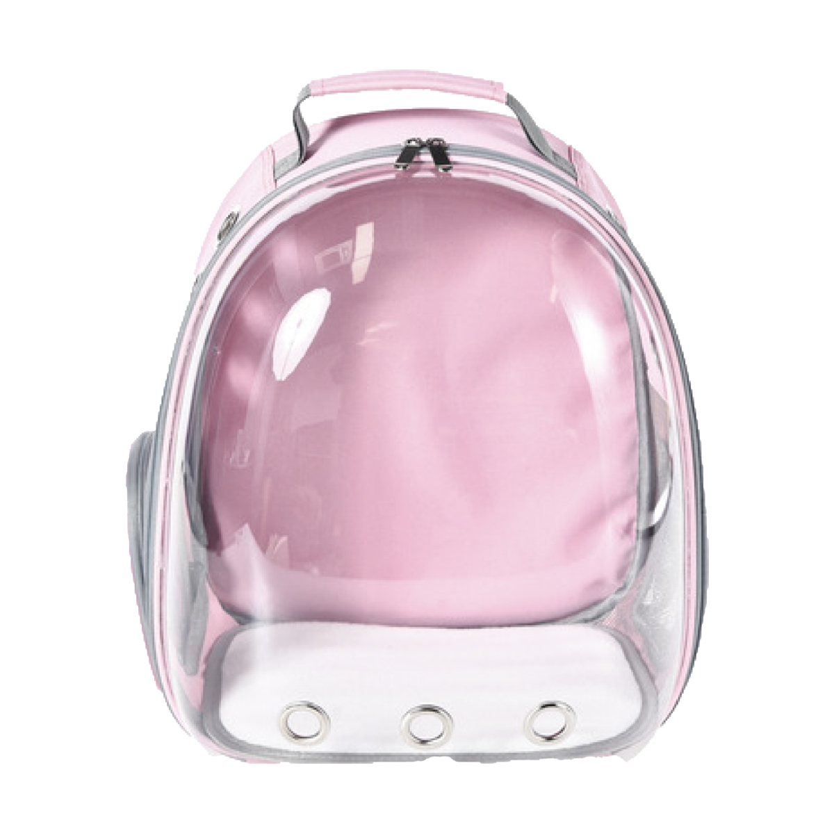 4DOG DELUXE Rucsac de Transport, Roz Transparent, 31x42x28cm