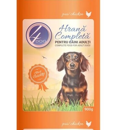 Salam, Hrana Umeda Caine Adult, 4DOG, Pui, 900g
