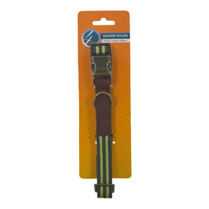 4DOG Zgarda Nylon si Piele, 1,9x35-50 cm
