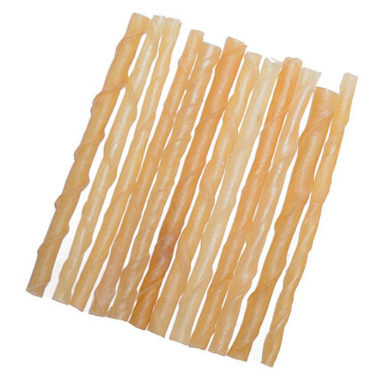 Recompense pentru Caine Adult, 4DOG, Batoane, Piele Rasucita, 12.5cm, 15 bucati