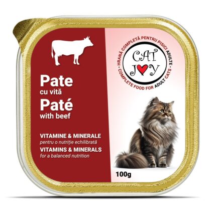 CAT JOY Pate, Hrana Umeda Pisica Adult, Vita, 100g