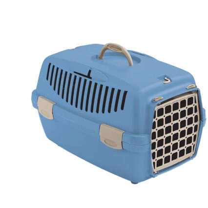 Cusca Transport STEFANPLAST Gulliver Nr. 1 cu usa de plastic, Nordic Sky, 48x32x31 cm