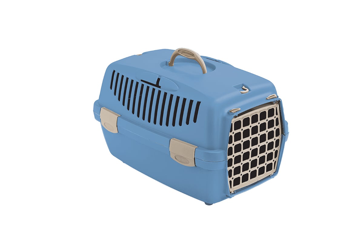 Cusca Transport STEFANPLAST Gulliver Nr. 1 cu usa de plastic, Nordic Sky, 48x32x31 cm