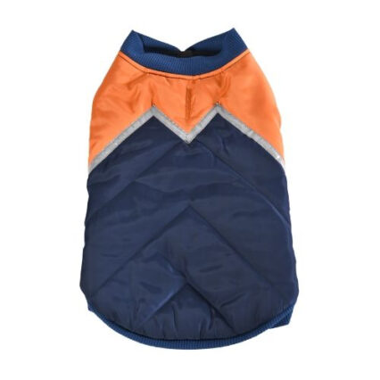 4DOG DELUXE Haina pentru Caine, Reflectiva, Strips Blue, 35 cm