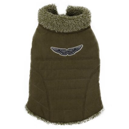 4DOG DELUXE Haina pentru Caine, Woof Verde, 35 cm