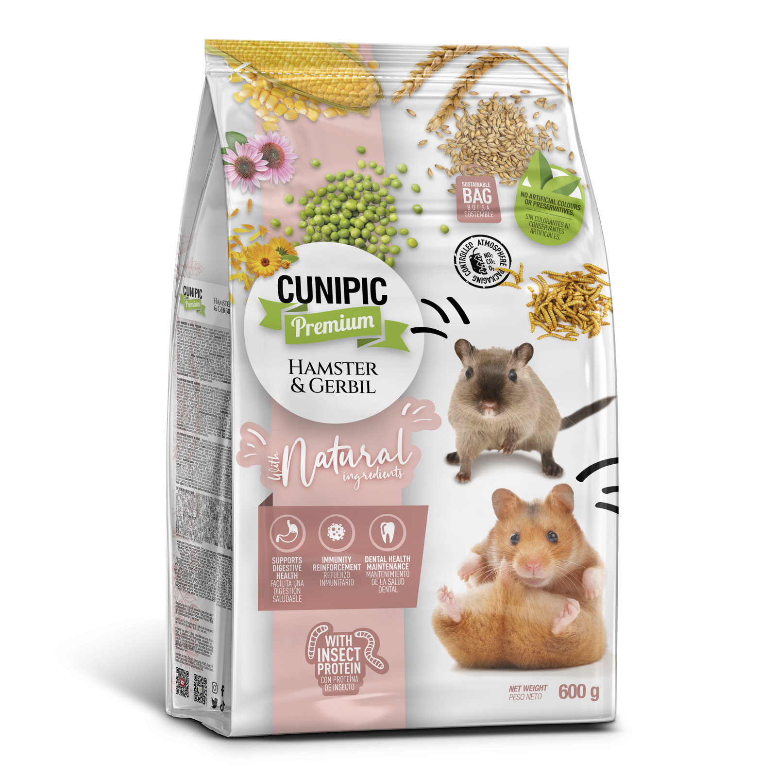 CUNIPIC, hrana Hamster Gerbil, 600g