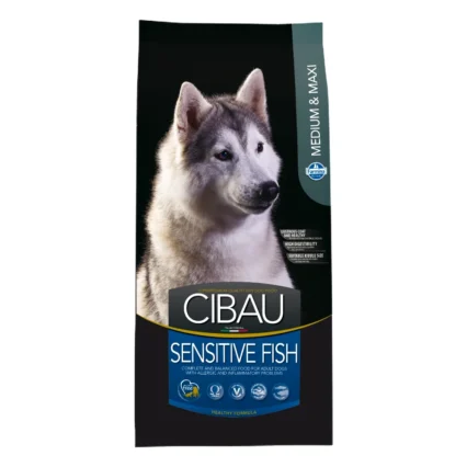 Hrana Uscata Caini CIBAU Sensitive Medium Maxi Adult Peste 12kg