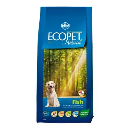 Hrana Uscata Caini ECOPET NATURAL Adult Peste Maxi 12kg