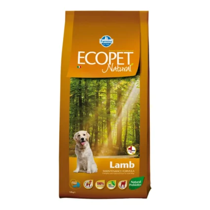 Hrana Uscata Caini ECOPET NATURAL Lamb Maxi 12kg