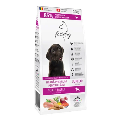 FOR DOG Hrana Uscata Caine Junior, Pasare, 10kg