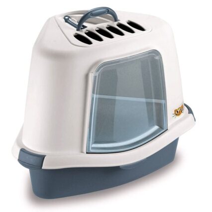 Litiera Acoperita Colt STEFANPLAST Sprint Corner Plus Blue 40x56x40cm ,   DELISTAT