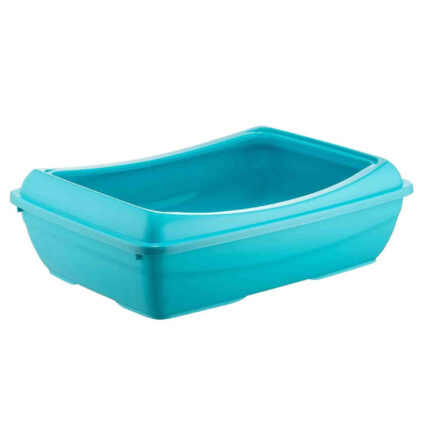 MIAU MIAU Litiera pentru Pisica, Lopatica Inclusa, Albastru, 49.5x37.5x15cm