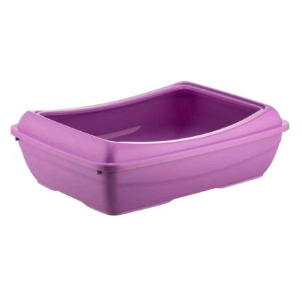 MIAU MIAU Litiera pentru Pisica, Lopatica Inclusa, Violet, 49.5x37.5x15cm
