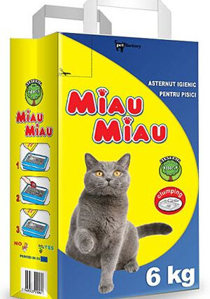Nisip Pisici MIAU MIAU Clasic 6kg ,   DELISTAT