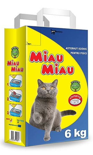 Nisip Pisici MIAU MIAU Clasic 6kg , DELISTAT