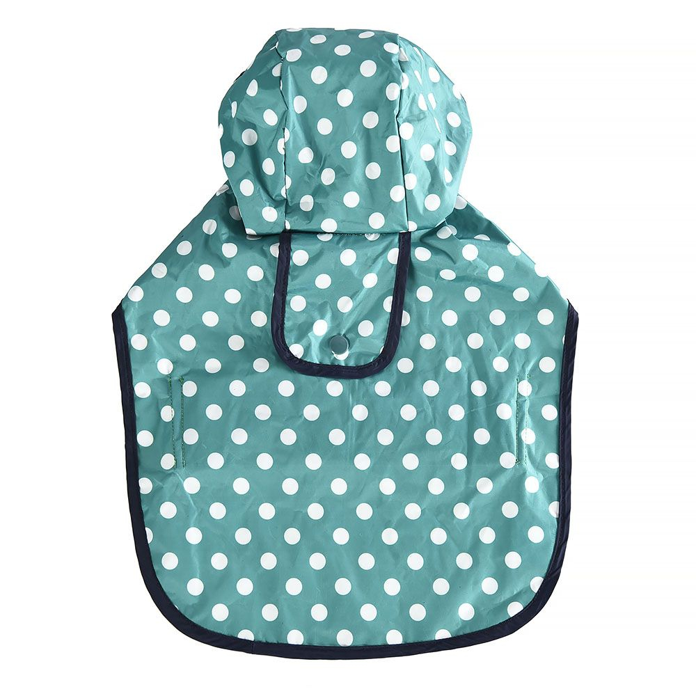 4DOG DELUXE Pelerina pentru Caine, Verde cu Buline, 40 cm