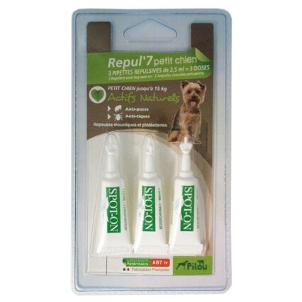 Pipeta Antiparazitara PILOU Caine Talie Mica 3x1.5ml