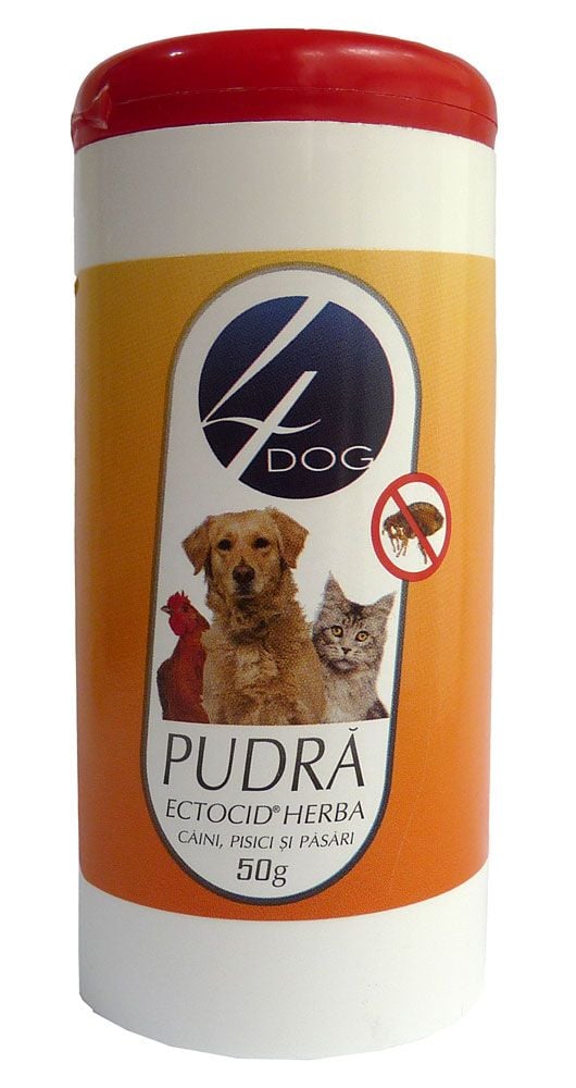 Pulbere Caini 4DOG Antiparazitara Ectocid Herba 50g