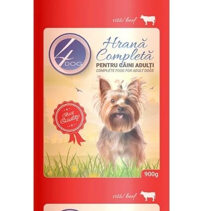 Salam, Hrana Umeda Caine Adult, 4DOG, Vita, 900g