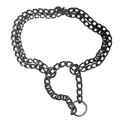 4DOG Zgarda Lant Dublu pentru Caine, Metal, Nr. 1, 2.0 40mm