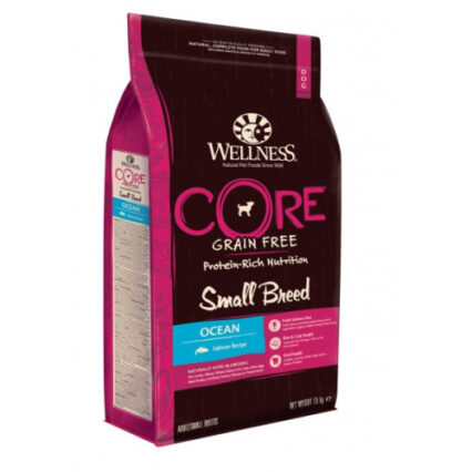 Hrana uscata pentru caini Wellness Core Small Breed cu somon 1.5 kg