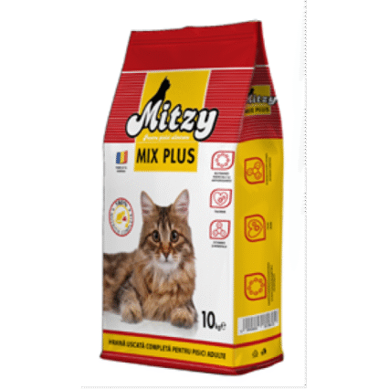 Hrana uscata pentru pisici Mitzy Mix Plus 10 kg