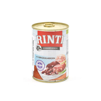 Hrana umeda pentru caini Rinti Adult cu inima de pui 400 g
