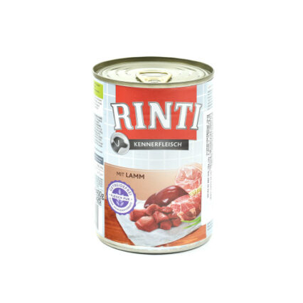 Hrana umeda pentru caini Rinti cu miel 400 g