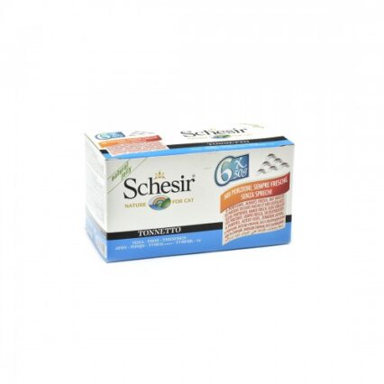 Hrana umeda pentru pisici Schesir cu ton set 6 conserve X 50 g