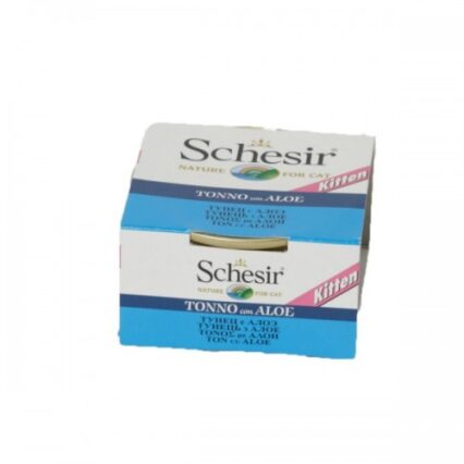 Hrana umeda pentru pisici Schesir Kitten cu ton si aloe 85 g