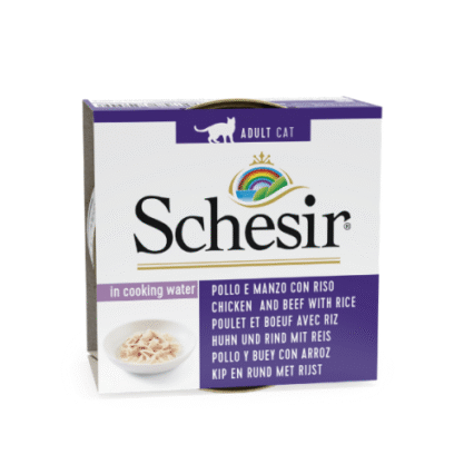 Hrana umeda pentru pisici Schesir Pui Vita si Orez 85gr