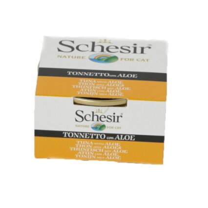 Hrana umeda pentru pisici Schesir Ton si Aloe 85gr