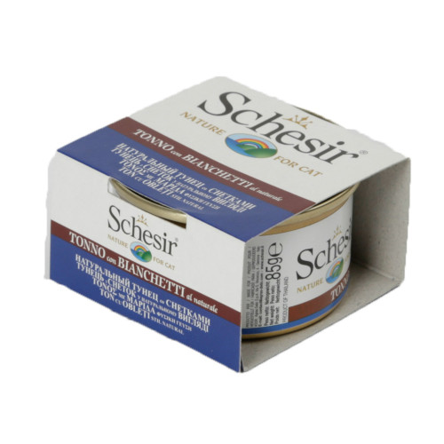 Hrana umeda pentru pisici Schesir Ton-Pestisori cu Orez 85gr