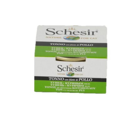 Hrana umeda pentru pisici Schesir cu Ton si Pui 85gr