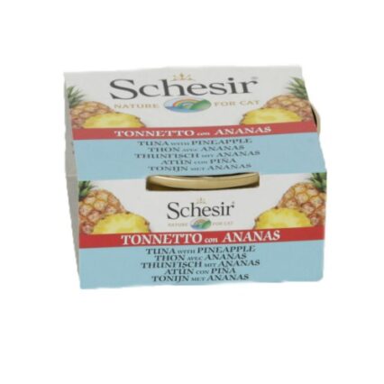 Hrana umeda pentru pisici Schesir cu ton si ananas 75 g