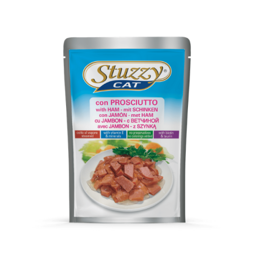 Hrana umeda pentru pisici Stuzzy cu sunca 100 g