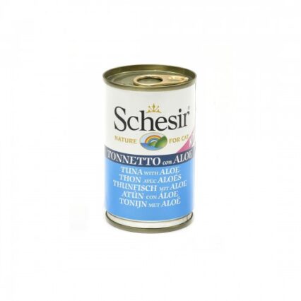 Hrana umeda pentru pisici Schesir Junior cu ton si aloe 140 g