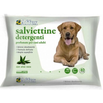 SERVETELE UMEDE PENTRU CAINI  AFFEX ALOE VERA