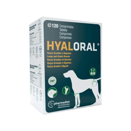 SUPLIMENT PENTRU CAINI DE TALIE MARE HYALORAL 120TB