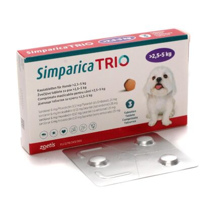 SIMPARICA TRIO 6 MG (2,6-5 KG)*3 TB