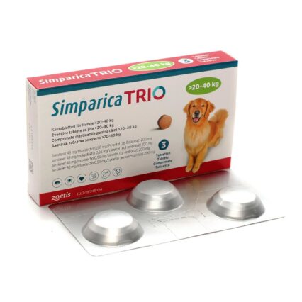 SIMPARICA TRIO 48 MG (20,1-40 KG)*3 TB