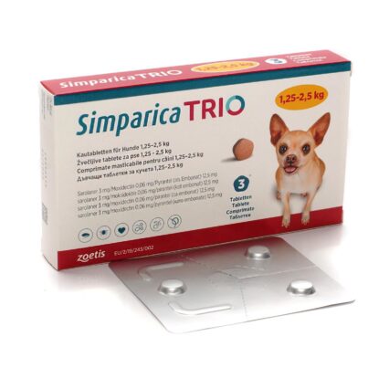 SIMPARICA TRIO 3 MG (1,3-2,5 KG)*3 TB