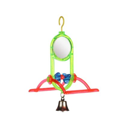 JUCARIE PENTRU PASARI EXOTICE FLAMINGO OGLINDA CU CLOPOTEL