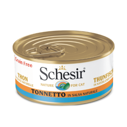 Hrana umeda pentru pisici Schesir Ton in Suc Propriu 70gr