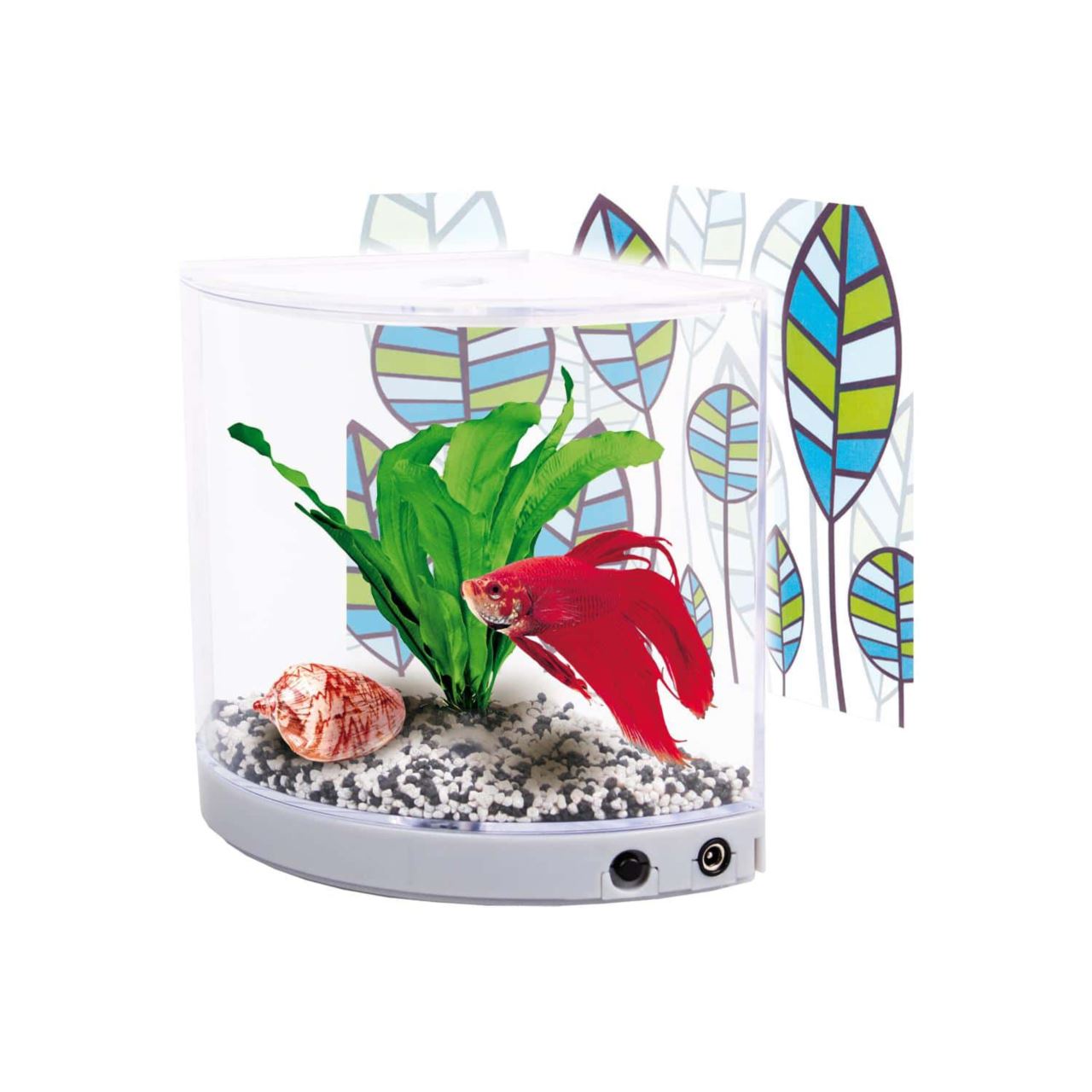 ACVARIU PENTRU PESTI BETTA "ANGULO" 17x10x16CM*1.3L