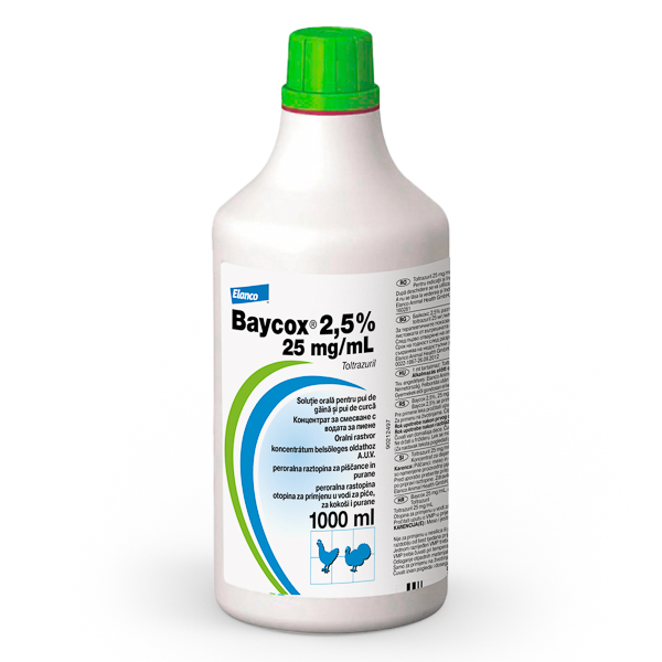 Baycox Oral Solution 2,5 % 1 l