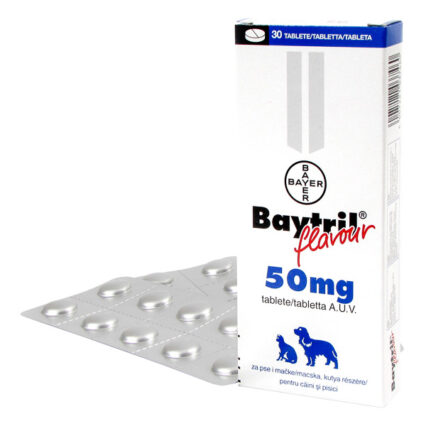 Baytril Flavoured 50 mg x 30 tablets