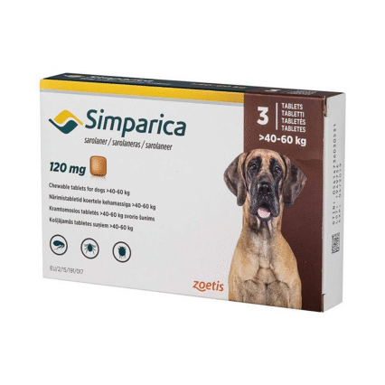 SIMPARICA 120 MG(40-60 KG)* 3 TAB