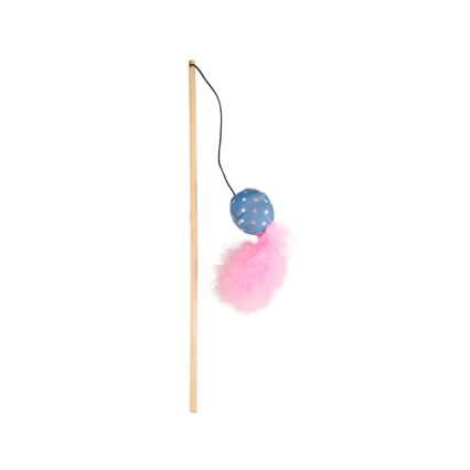 JUCARIE PENTRU PISICI FLAMINGO UNDITA CU MINGE WINNY 40CM